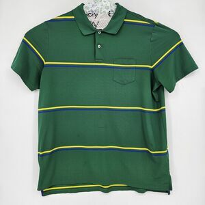 Ralph Lauren RLX Shirt‎ Mens XL Wicking Striped Green Performance Golf Polo